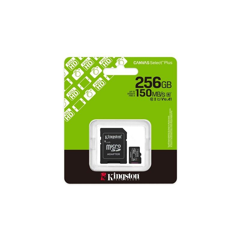 256 Gb Kıngston Canvas Select Plus Mıcro Sd Card Cl10 Sdcs3/256Gb