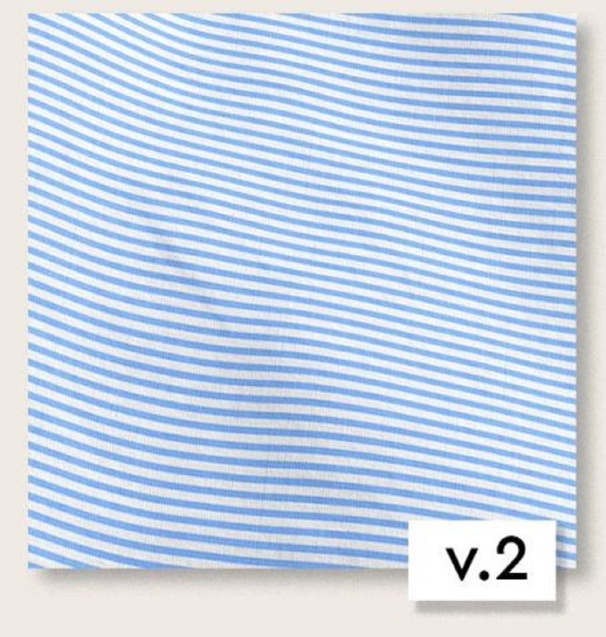 Blue-striped poplin fabric