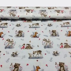 Desenli Müslin Kumaşı