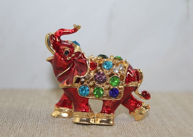 Swarovski Taşlı Minik Figür  Fil