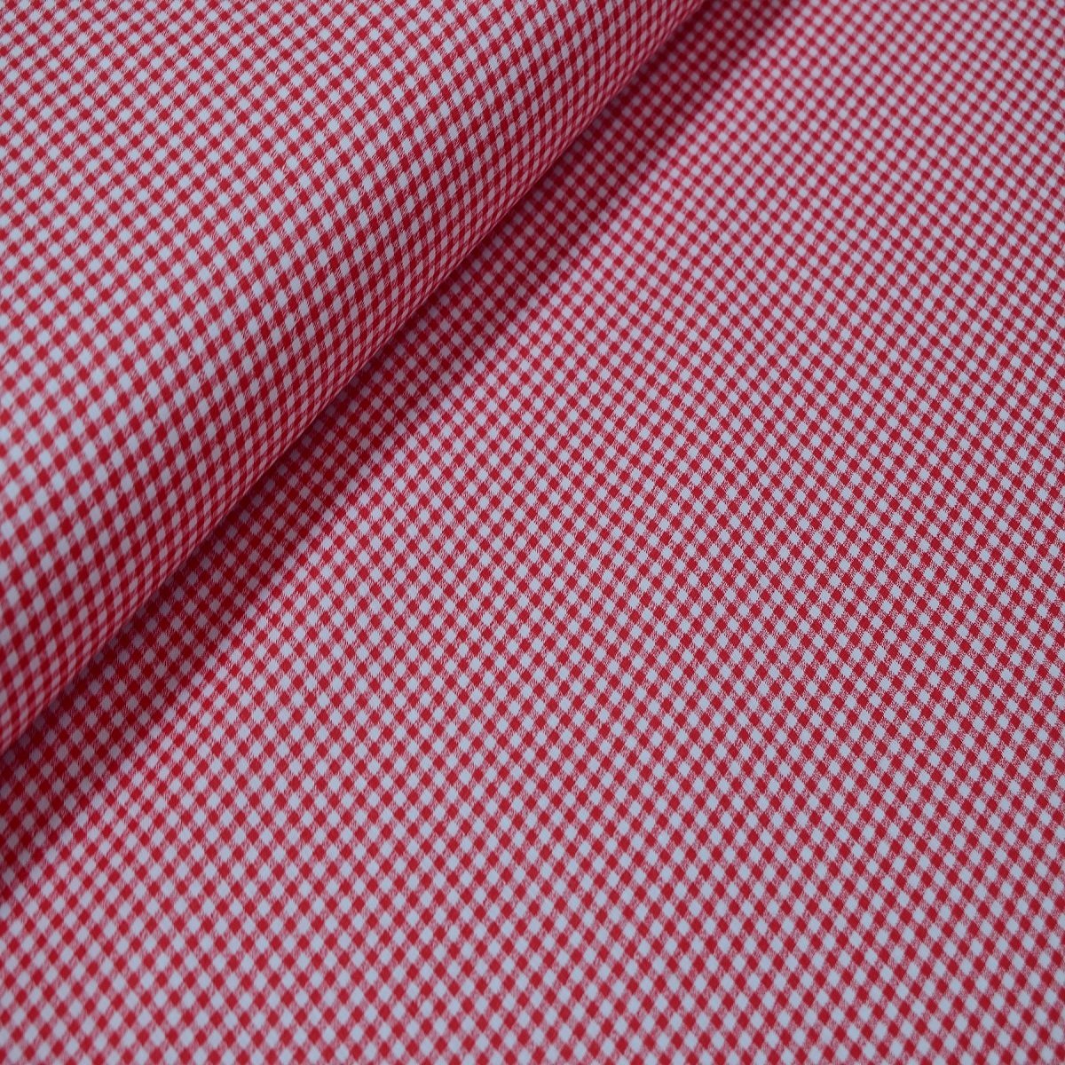Red color pitikar in poplin fabric