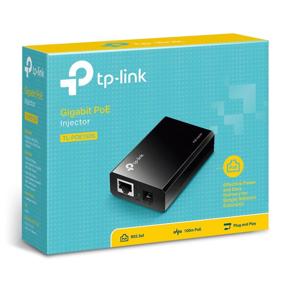 TpLınk Omada TlPoe150S 48Volt 15.4Watt Gıgabıt Port Poe Adaptör
