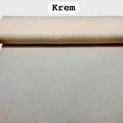 Düz Krem Müslin Kumaş