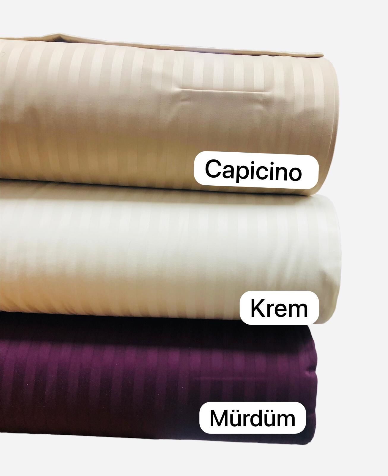 Çizgili Pamuk Saten