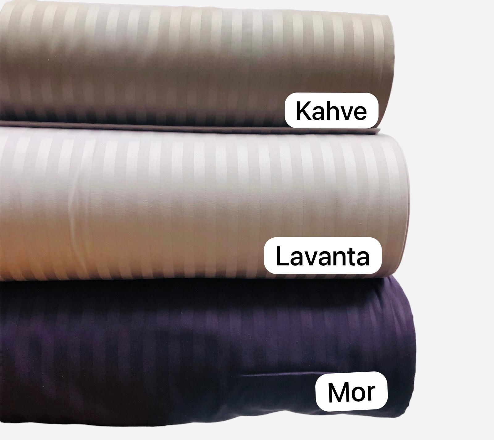 Çizgili Pamuk Saten