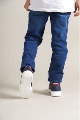 1015  StarX Çocuk Ayakkabı Lacivert Mavi Kırmızı