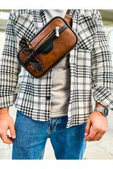 Ch101  Poani Tablet Erkek Çanta Sıyah/Taba