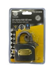 Ennalbur Tudor 50 Mm Kısa Gri Asma Kilit