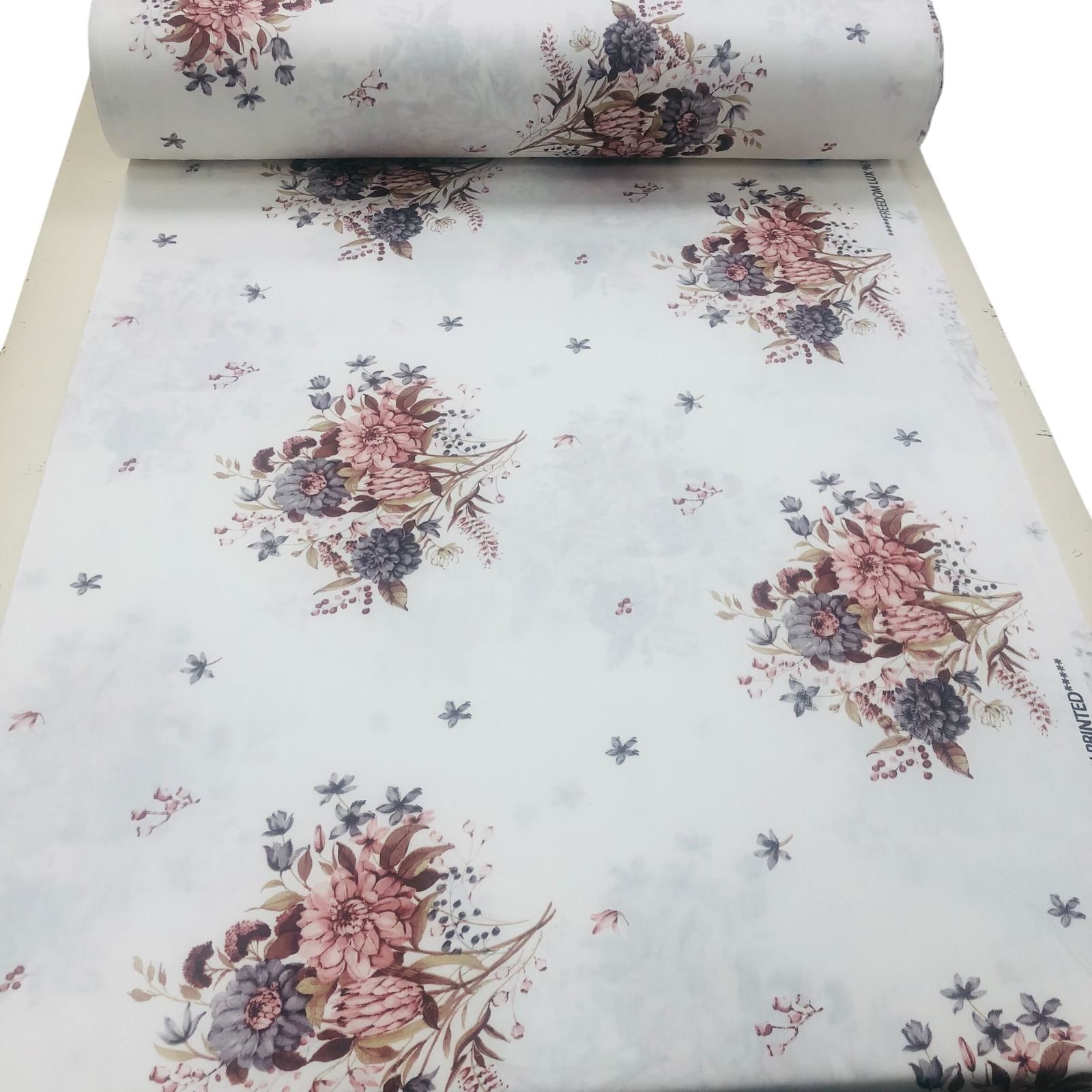 240 cm Eninde Pamuk Saten Nevresim Kumaşı