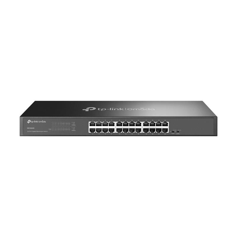 TpLınk Omada Ds1024G 24 Port Gıgabıt Metal Kasa Yöneti̇lemez Rackmount Swıtch