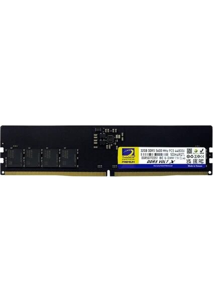 TWINMOS 32GB DDR5 5600Mhz CL46 Pc Ram TMD532GB5600U46WO