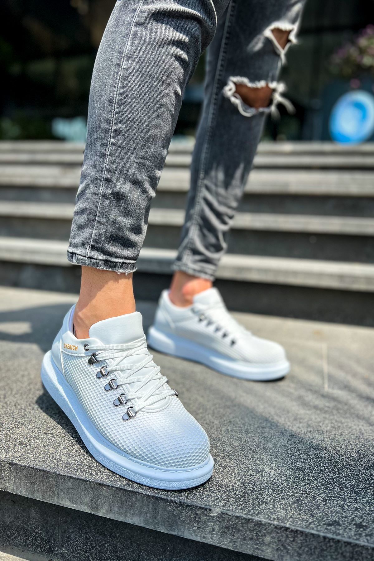 Ch021  Cbt Favo Erkek Ayakkabı Beyaz