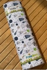 160 cm Eninde %100 Pamuk Çocuk Desenli Müslin Kumaş – 40 Metre Top