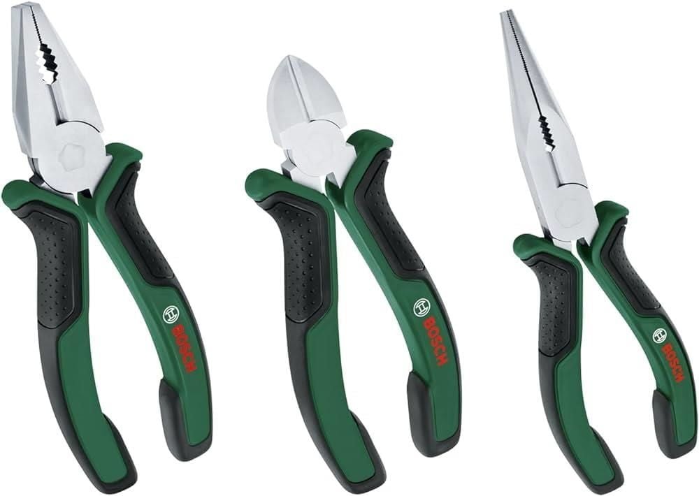 Bosch 3 Parça Alet Seti Pense Yan Keski Kargaburun