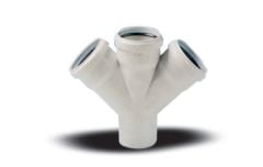 Ege Yıldız 110X110X110 Pvc Çift Çatal  3,2 Mm