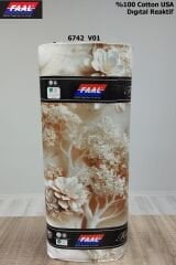 240 cm Eninde Dijital Reaktif Baskılı %100 Pamuk Nevresimlik Kumaş – Toptan