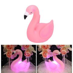 Led Işıklı Flamingo Masa Lambası