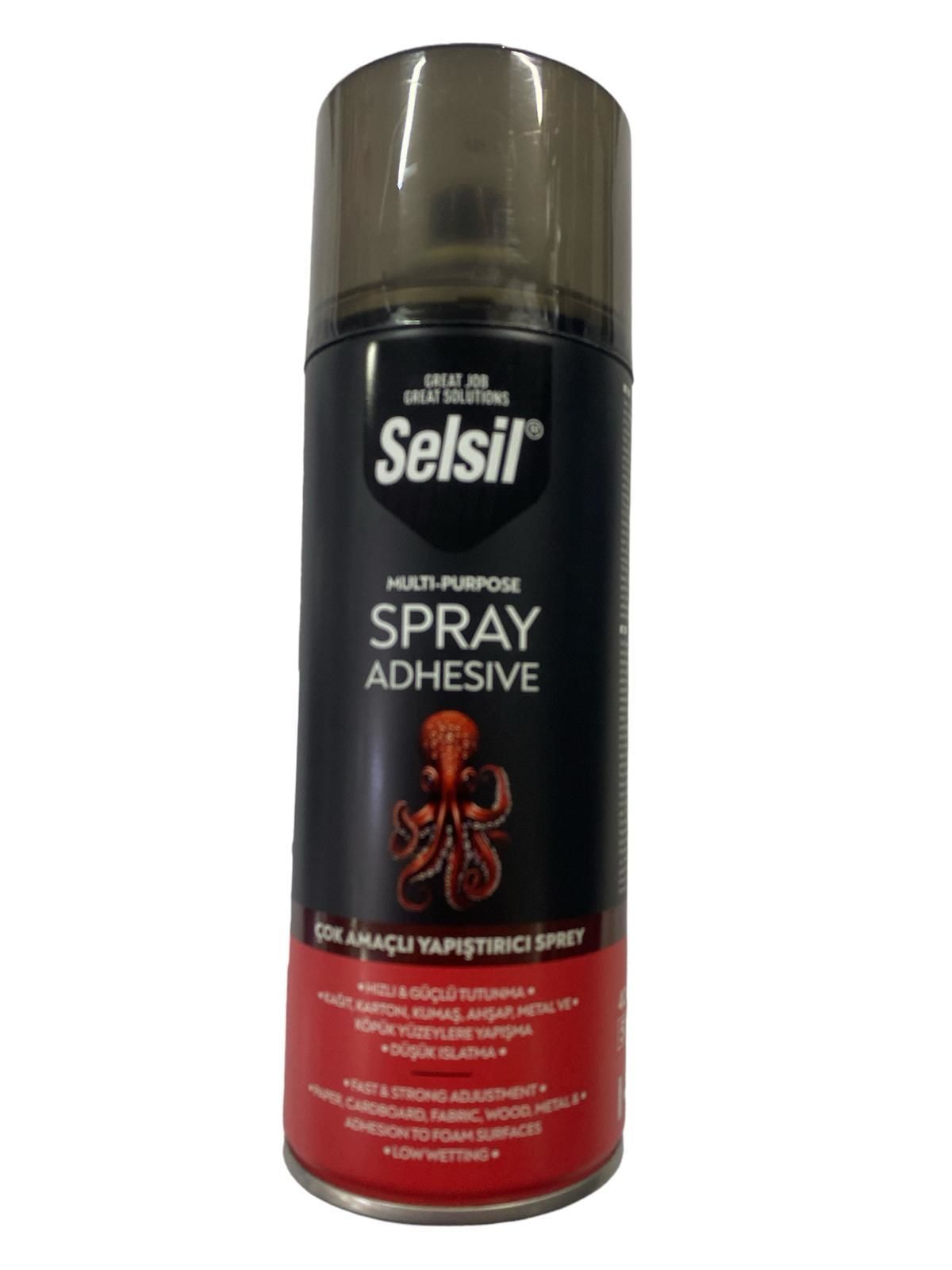 Selsil Çok Amaçlı Sprey Yapıştırıcı 400 Ml