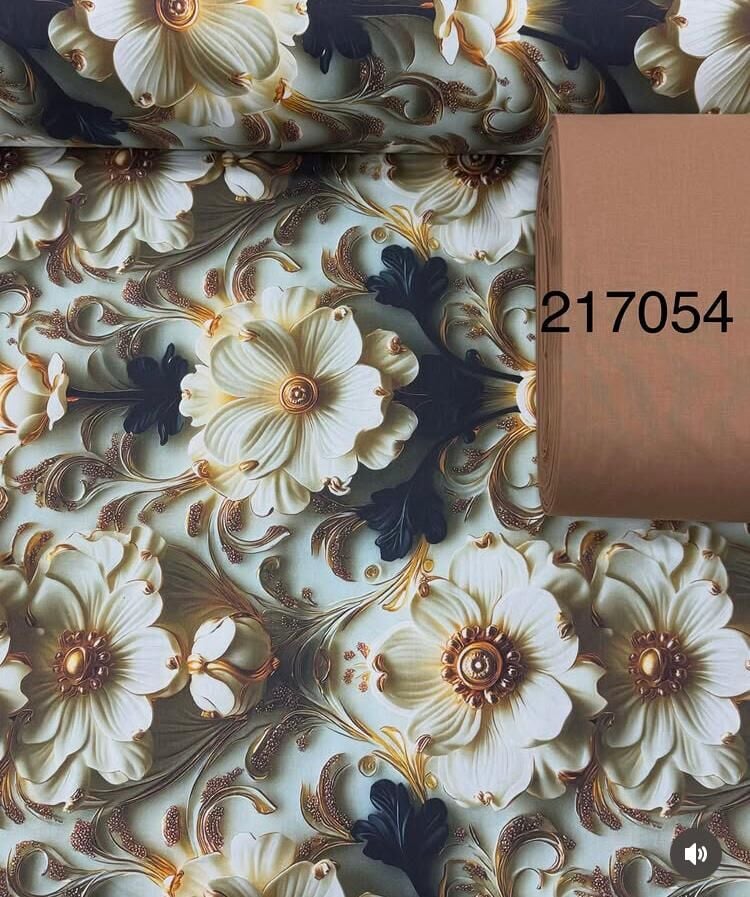 Dijital Baskı Pamuklu Nevresimlik Kumaş