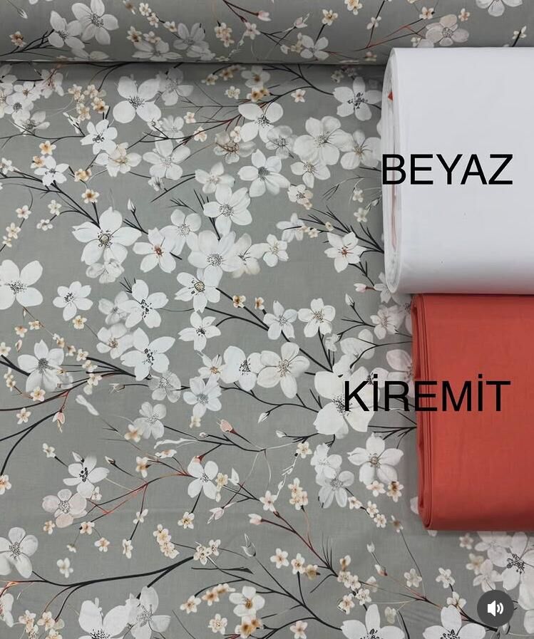 Dijital Baskı Pamuklu Nevresimlik Kumaş