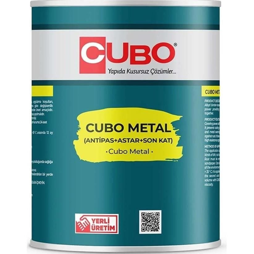 Cubo Metal Pas Boyası Ral 7016 Antrasit Gri̇ 0,75 Litre