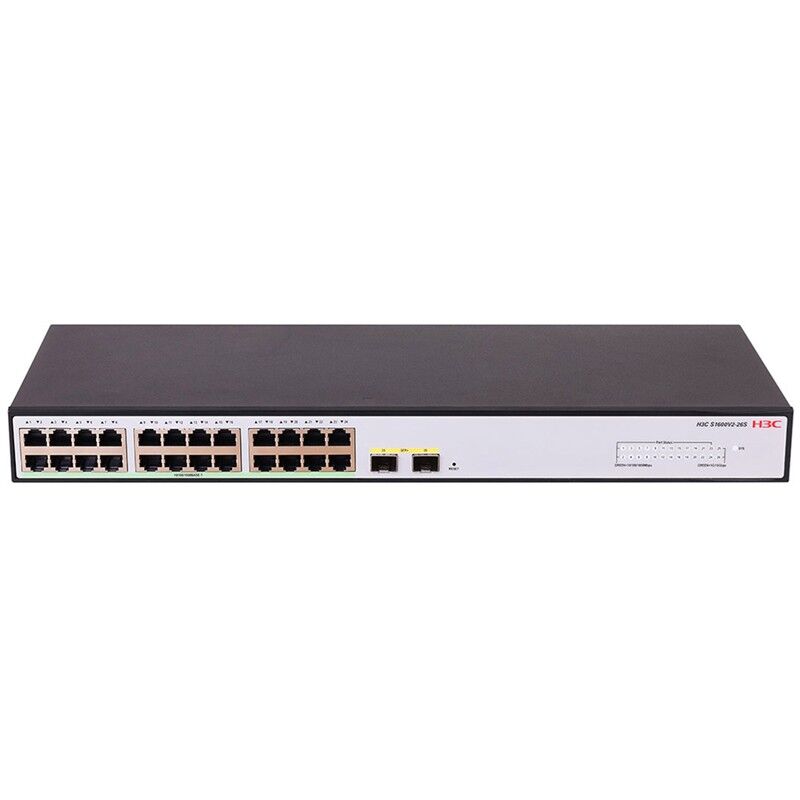 H3C Aolynk S1600V226S 24 Port Gıgabıt + 2Xgb Sfp Uplınk Yöneti̇lebi̇li̇r Rackmount Swıtch