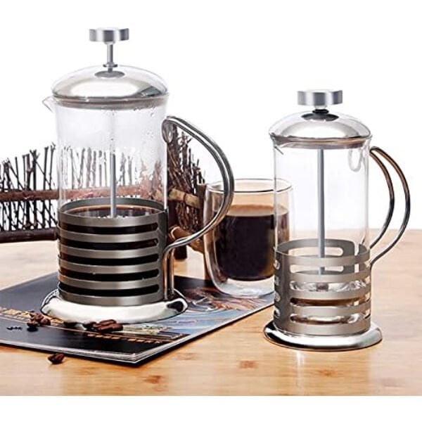 Paslanmaz Çeli̇k Gövdeli̇ French Press Kahve Ve Çay Demleme Aparatı