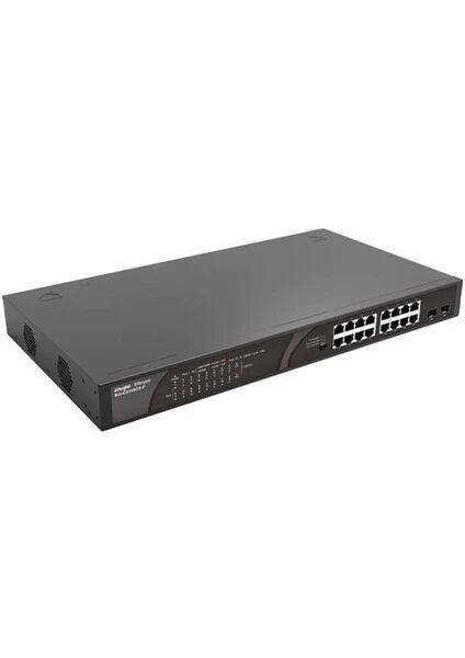 RUIJIE Reyee 16 Port RS-ES118GS-P 10/100/1000 2x Port Combo Gigabit SFP PoE Switch (247W) Çelik Kasa Rack Mount