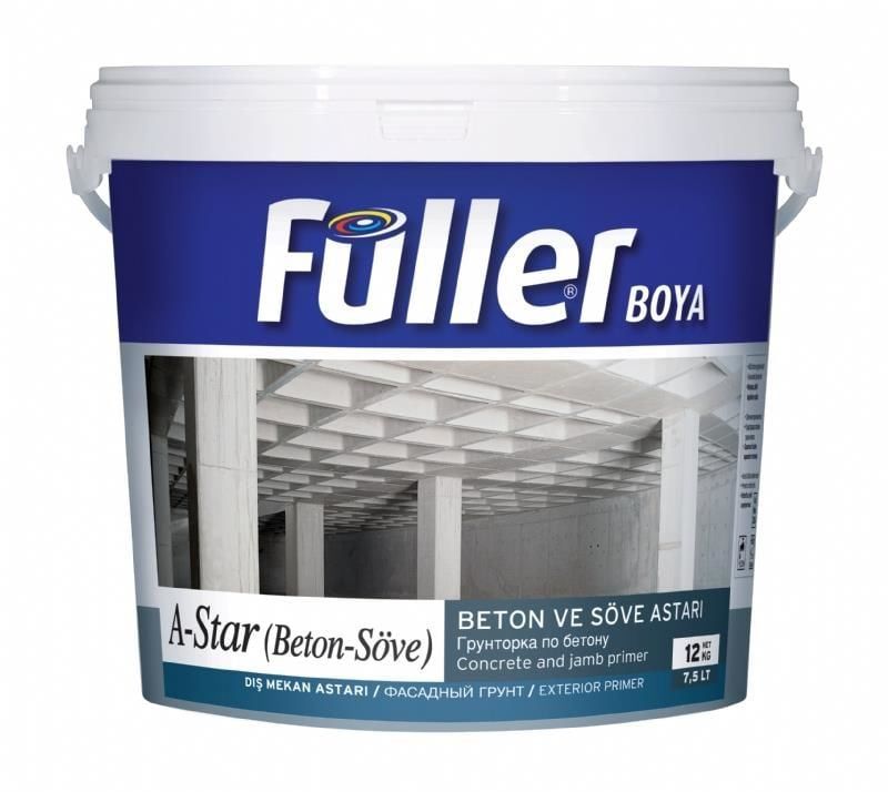 Füller AStar Brüt Beton Söve Astarı 3,5 Kg Açık Mavi