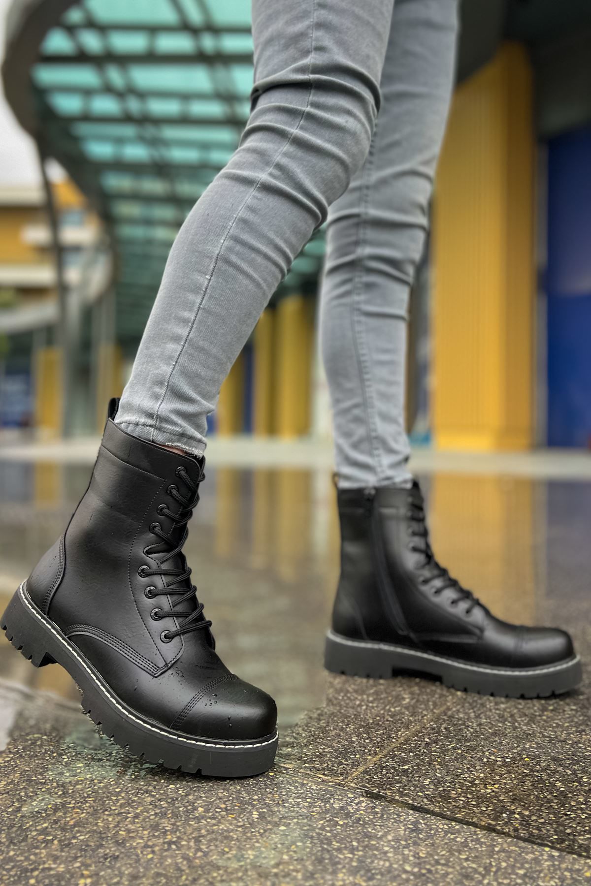 Ch009  Fst Military Erkek Bot Sıyah