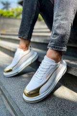 Ch041  Cbt Renaissance Erkek Ayakkabı Beyaz/Altın