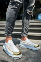 Ch041  Cbt Renaissance Erkek Ayakkabı Beyaz/Altın