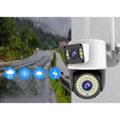 Çift Lensli Dış Mekan WiFi Kamera