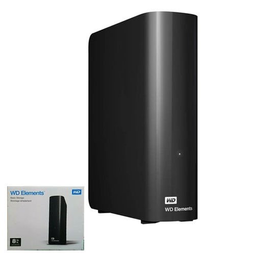 WD 3.5 ELEMENTS 8TB USB 3.0 TAŞINABİLİR DISK SİYAH WDBWLG0080HBK-EESN