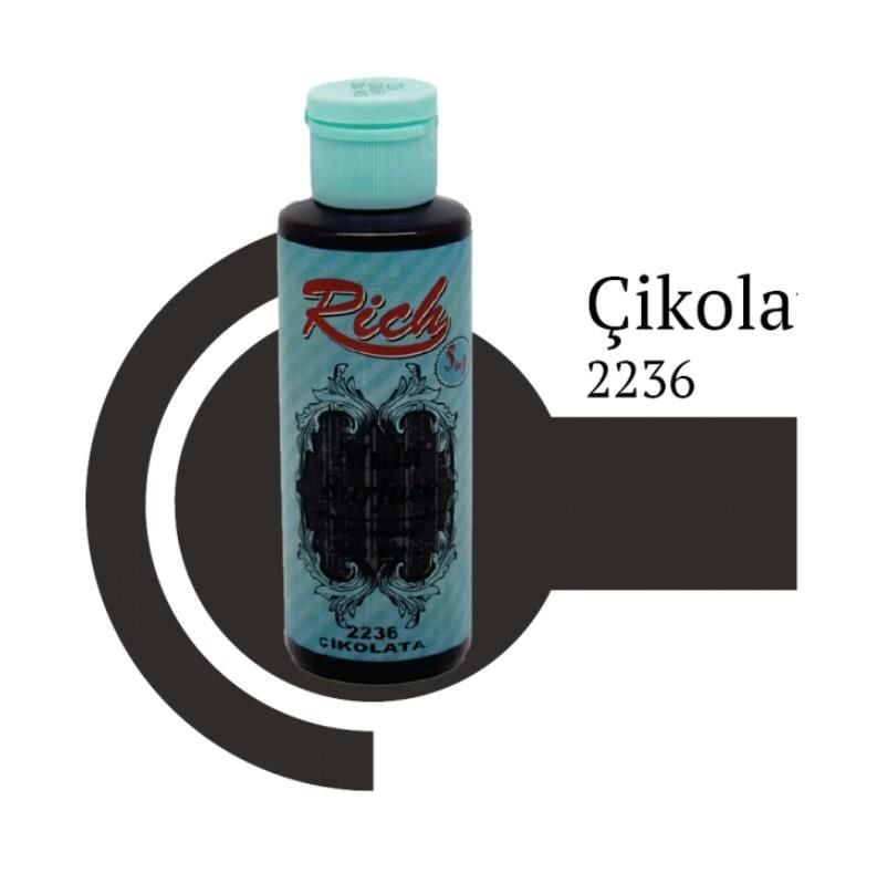 Rich Multi Surface 2236 Çikolata Akrilik Boya 120 Cc