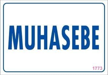 Muhasebe Uyarı Levhası 17,5X25 Kod:1773