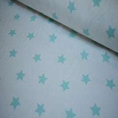 Yeşil Yıldızlı Duck Kumaş