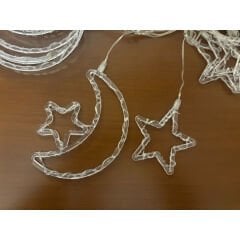 Ay Yıldız Perde Led 10 Saçaklı