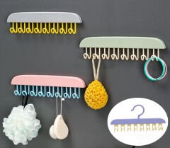 Kancalı Ve Yapışkanlı  Dolap Askısı