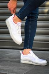 Ch181  Rrt İpekyol  Erkek Ayakkabı Beyaz / Kırmızı