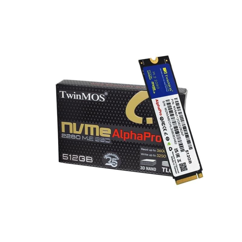 512 Gb Twınmos M.2 Pcıe Nvme 3600/3250 Nvme512Gb2280Ap