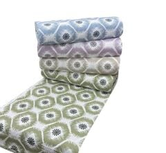 240 cm %100 Pamuklu Desenli Nevresimlik Kumaş & Düz Kombin Seçenekleri