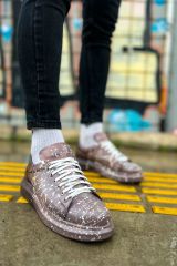 Ch254  Cbt Pittura Erkek Ayakkabı 548 Kahve / Beyaz Splush