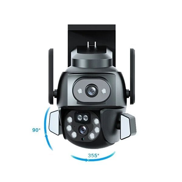 3Mp + 3Mp WiFi Ip Tf Kart Girişli Optik Zoom Kamera