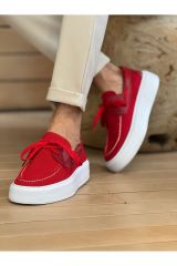 Ch2602  Triko Erkek Ayakkabı Kırmızı