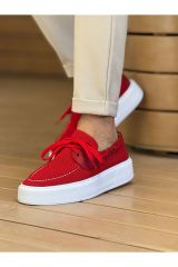 Ch2602  Triko Erkek Ayakkabı Kırmızı