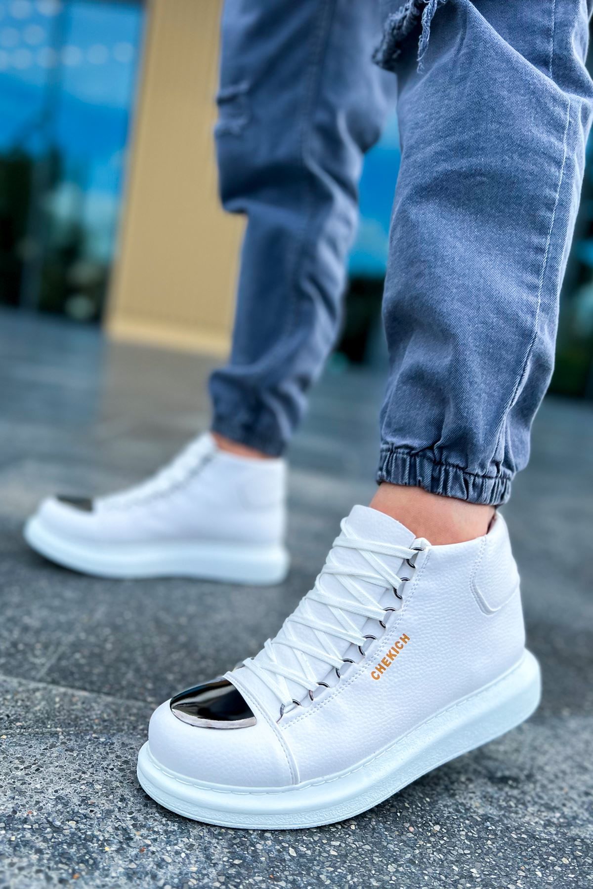 Ch267  Cbt Roma Mirror Erkek Bot Beyaz