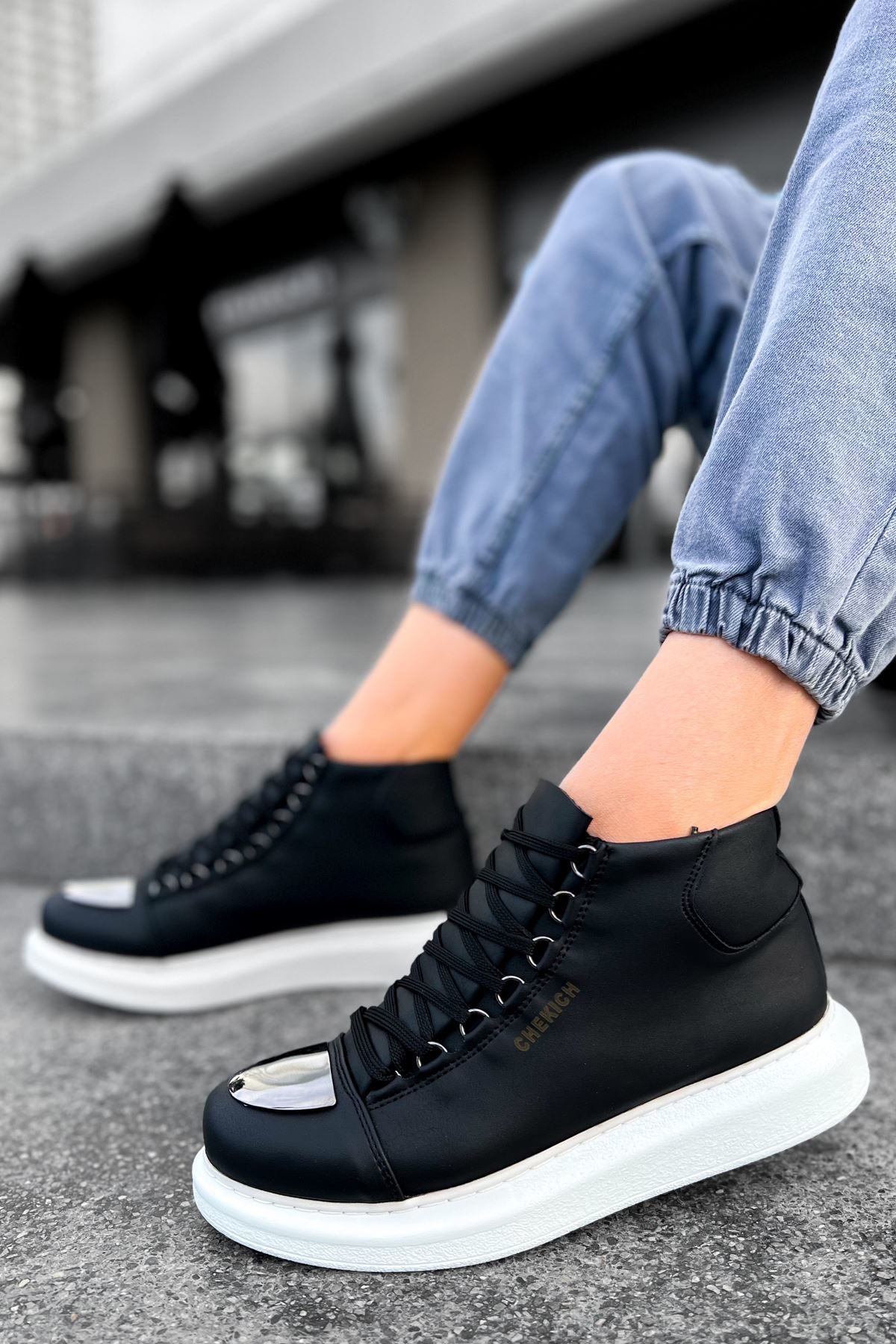 Ch267  Cbt Roma Mirror Erkek Bot Sıyah