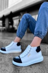 Ch267  Gbt Roma Mirror Erkek Bot Beyaz/Sıyah