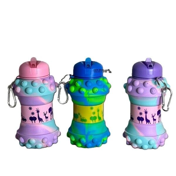 PopIt Detaylı Akordiyon Su Şişesi